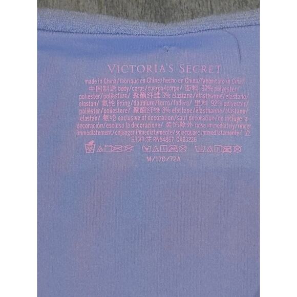 Victoria's Secret 2 Piece Bikini Set Womens Size 36C Blue Polyester Wide Strap - Picture 10 of 10